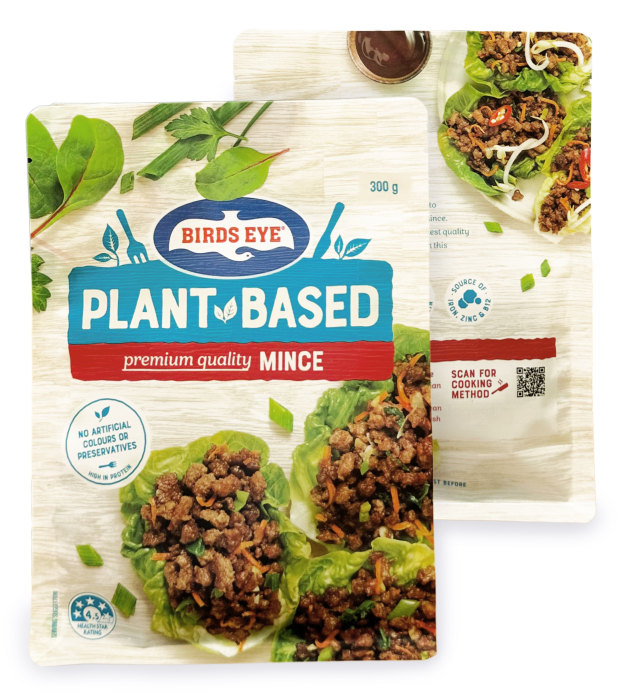 Birds Eye Plant Based Range Recyclable Freezer Pouch: Simplot Australia and Close the Loop