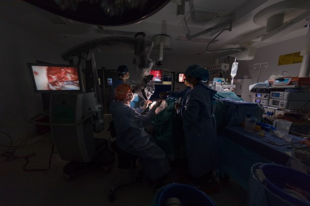 &copy; Benjamin Liew APP M.Photog. I. 2019 AIPP SA Documentary Photographer of the Year. World renown neurosurgeon, Dr Charlie Teo operates on patients that most other neurosurgeons state are inoperable. In fact, 95% of his patients fit this criteria. He is the director of the Centre for Minimally Invasive Neurosurgery. I was lucky enough to have access to the operating theatre as he operated  on four individual patients with either cysts or brain tumours."