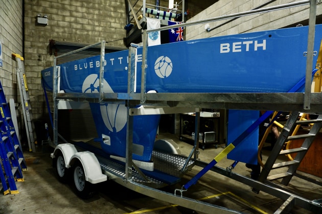 Beth is the latest in Ocius&rsquo; fleet of Bluebottle USVs.
Ewen Levick