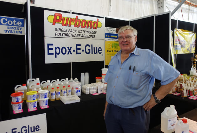Ian Phillips, Boatcraft Pacific with Bote-Cote, Epox-E-Glue and their just released Luciclear resin