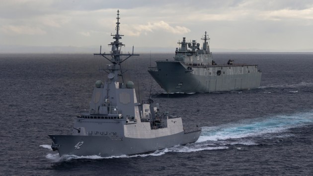 HMAS Adelaide and HMAS Sydney have both been treated with an antimicrobial shield.
Defence