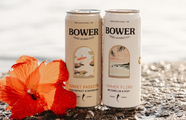 Bower Brewing has launched its Hard Kombucha range, made from 100 per cent organic ingredients.