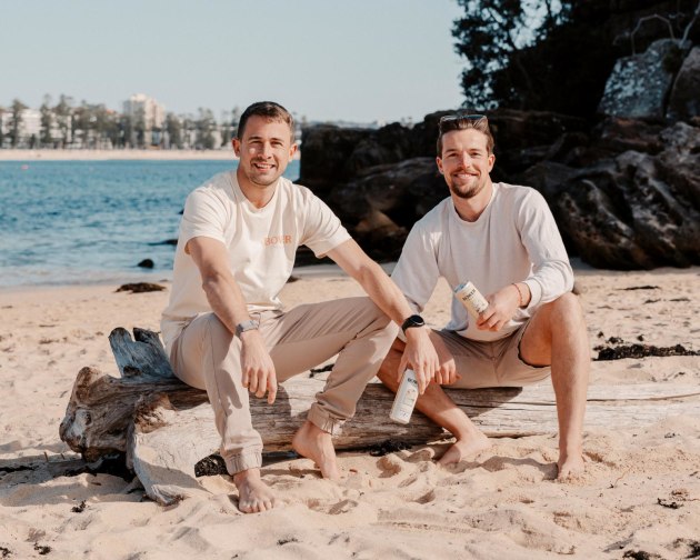 From a chance tasting in Los Angeles to seeing a gap in the Australian market, Oliver Budniak and Emlyn Gavin (l-r) set about creating Australia&rsquo;s first alcoholic kombucha, Bower Hard Kombucha.