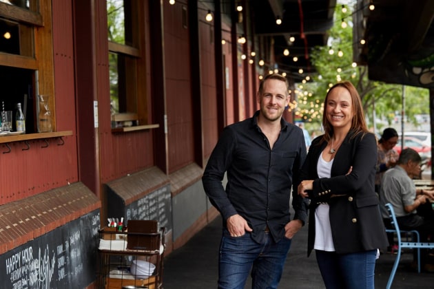 Brandcrush co-founders Matthew Hurle and Teresa Aprile.