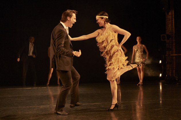 Brent Carson and Melissa McCabe in Sandy Delasalle&rsquo;s Just for Fun. Photo by Frances Andrijich
