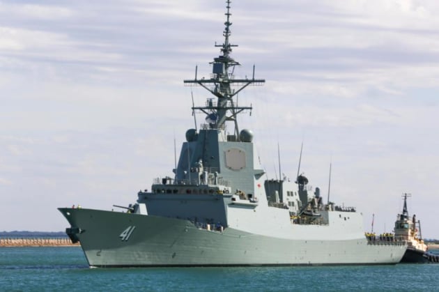 HMAS Brisbane will now sail to Sydney to formally enter service. Chris Pyne via Twitter