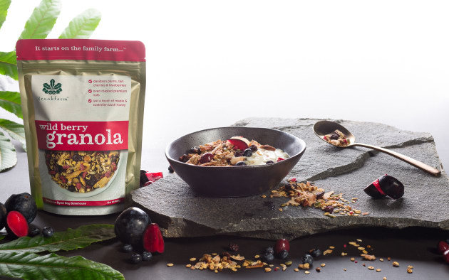 The Davidson Plum is the champion of Brookfarm's new Wild Berry Granola.