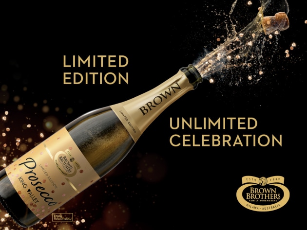 Get ready to sparkle with Brown Brothers Limited Edition Prosecco and Limited Edition Prosecco Ros&eacute; as Australia&rsquo;s leading Prosecco producer from the King Valley adds a touch of glamour to this year&rsquo;s celebratory season.