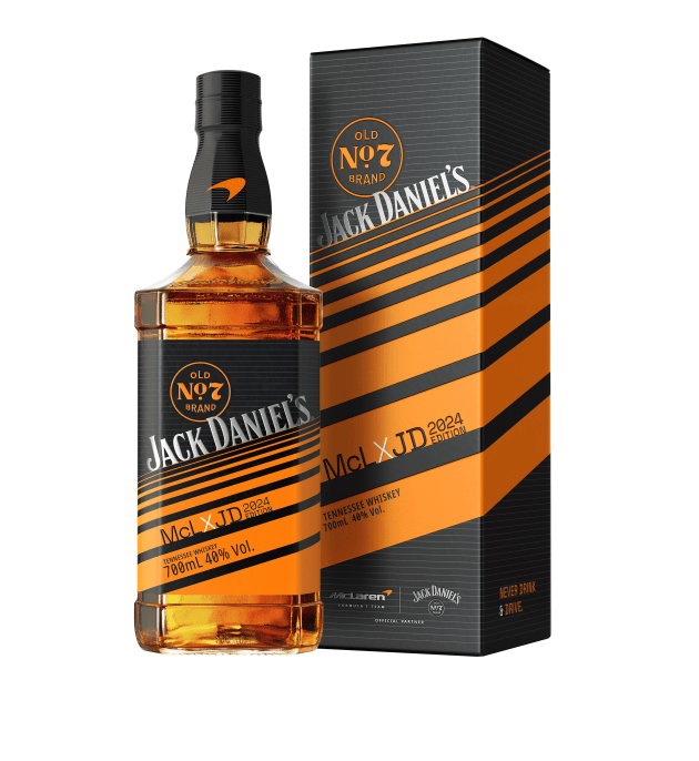 It's the second Jack Daniel&rsquo;s McLaren Racing 2024 Limited Edition commemorative bottle.