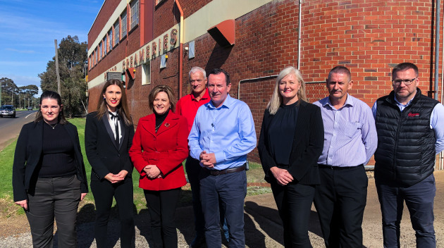 The Brownes Dairy team at the launch in Brunswick, WA.