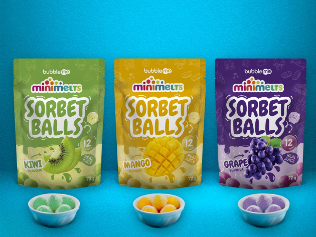 Australian-owned bubble tea brand, bubbleme, has introduced a new frozen treat into the ice-cream aisle, with the release of its bite-sized sorbet spheres, bubbleme Sorbet Balls.
Source: bubbleme