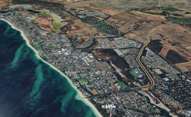 Busselton, WA, home of the 2025 AWPA conference. (Google Earth image)