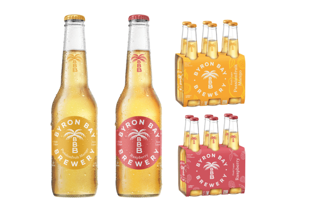 Lion has announced the national release of Byron Bay Brewery&rsquo;s new Fruit Lagers. Images: Lion