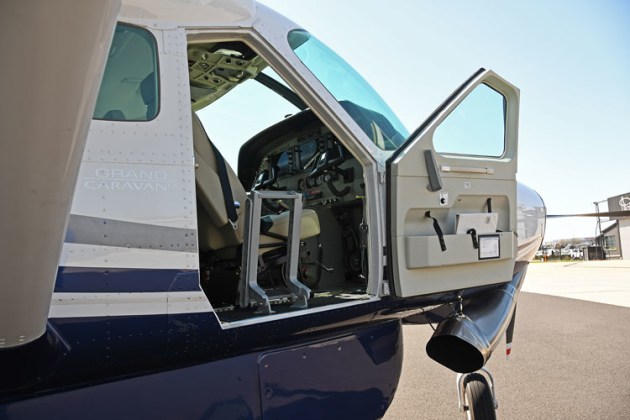 Crew have their own doors, accessed via a folding ladder. (Steve Hitchen)