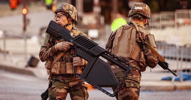 French Army with DroneGun Tactical. (Supplied)