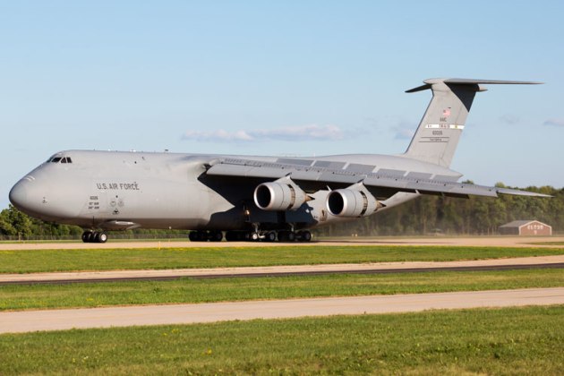 An enormous Lockheed C-5 Galaxy. (Phil Hosking)
