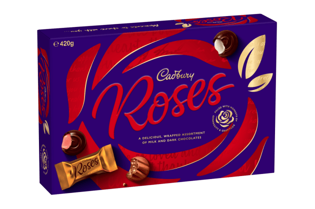 Cadbury Roses has revealed its new mix and pack design.