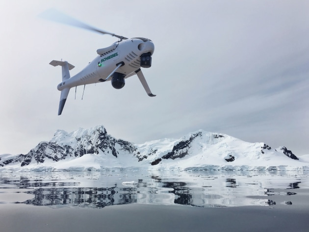 The goal of the And&oslash;y Municipality project is a demonstration of VTOL UAS use in the Arctic.
Schiebel