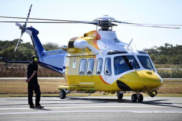 RACQ Capricorn Rescue's new Leonardo AW139. (Babcock)