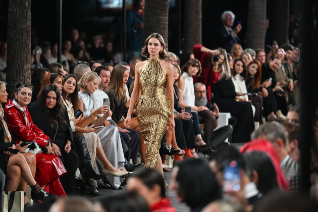 Carla Zampatti runway. Supplied by AFC Australian Fashion Week.