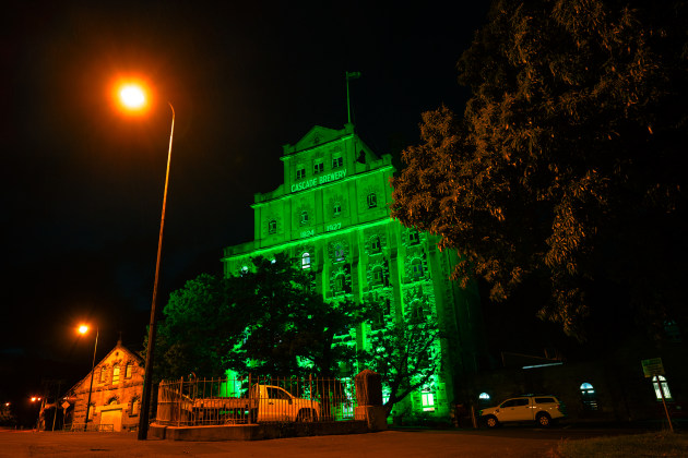 To commemorate 190 years in operation, Cascade will light up its Brewery in its signature green.