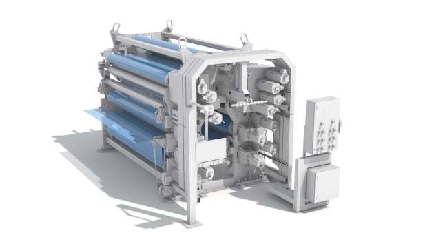 Reifenh&auml;user Cast-MDO enables the easy-tear effect, as the polymer chains are oriented in the machine direction by stretching the film.