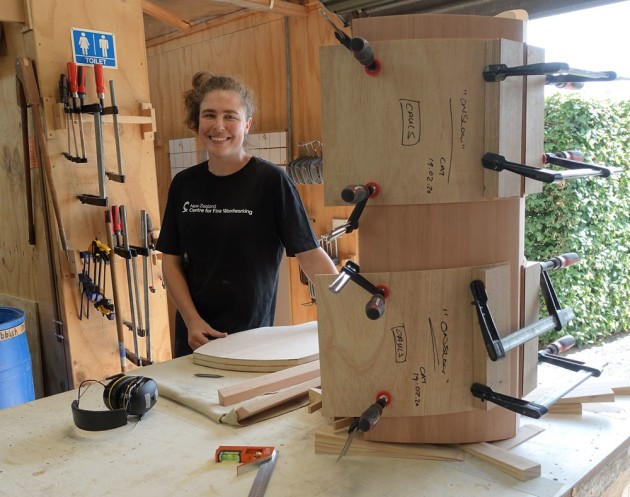 Cat Cook took time out from teaching at Perth Wood School to work on her own project and experiment with new techniques.