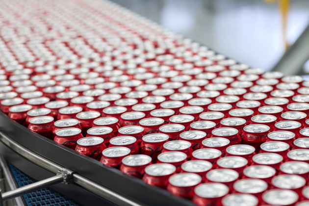 Coca-Cola Europacific Partners' new canning line can process 1500 375ml cans a minute.