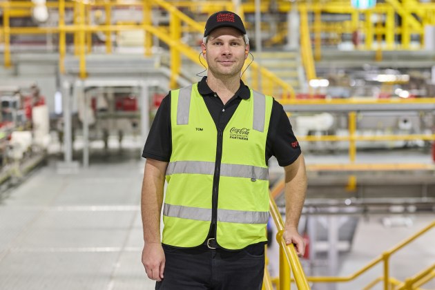 CCEP director of manufacturing, Tom Scheibling