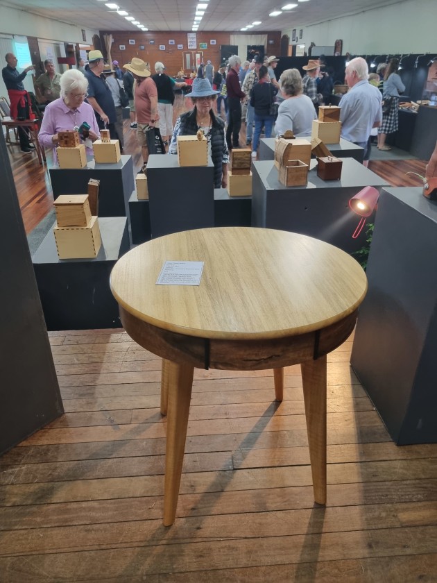 Charlie Jewkes, Eva Table, apple gum, silver quandong and Queensland maple