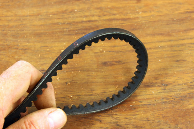 Drive belts should be inspected regularly for wear.
