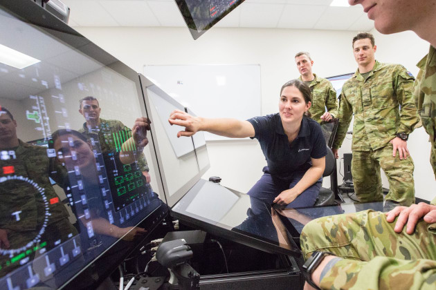 The system allows for virtual training. Boeing
