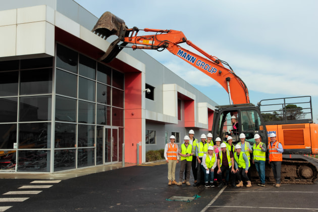 Chobani and Aliro team at new site demolition