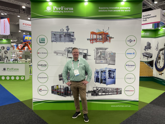 PerForm Packaging Solutions had a powerful display of all its partners: MD Chris Baudinette on the stand.