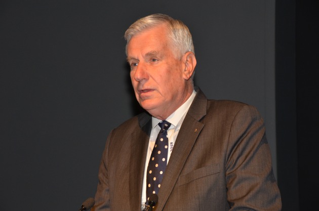 Admiral Chris Ritchie opening Civsec 2018. Credit: David Jones/ADM