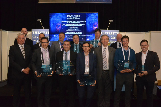 CIVSEC 2018's Innovation Awards winners. ADM/David Jones