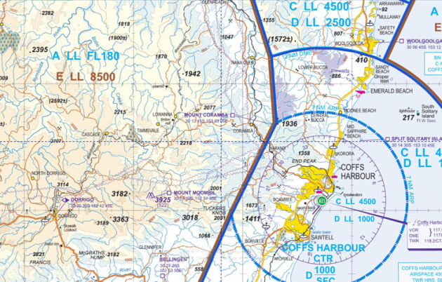 Currently Class E airspace between Cairns and Melbourne generally has a base of 8500 feet AMSL, but an Airservices proposal would bring that down to 1500 feet AGL.