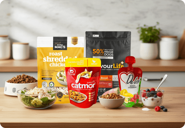 Examples of flexible packaging from Close the Loop's Packaging business.