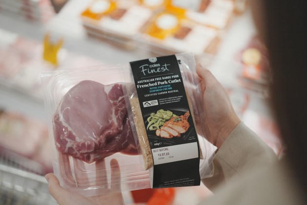 Coles customers can now purchase pork that is certified carbon neutral from farm to shelf.