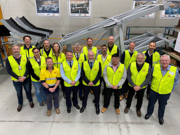 AIRCDRE Mark Scougall, Director General Explosive Materiel, Defence and his team, Marand, Kongsberg Defence & Aerospace and Kongsberg Defence Australia.
Credit: Marand