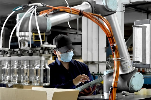 Collaborative robots (cobots) are designed to handle repetitive, dull and even dangerous tasks. Image: Universal Robots