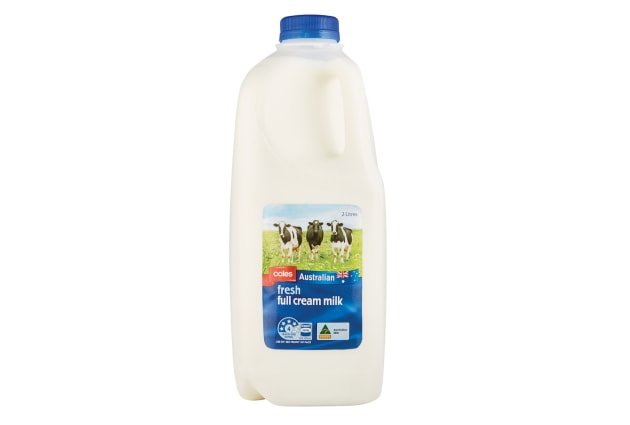 The Saputo facilities are predominantly used today to process Coles Own Brand 2L and 3L milk. Image: Coles Group