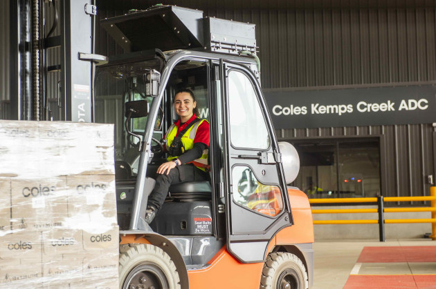 Coles Kemps Creek automated distribution Centre. (Image: Coles)