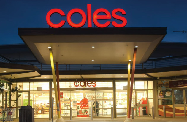 Coles shopfront.