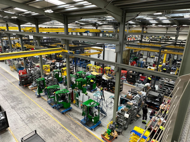 Combilift&rsquo;s factory produces 10,000 trucks a year.