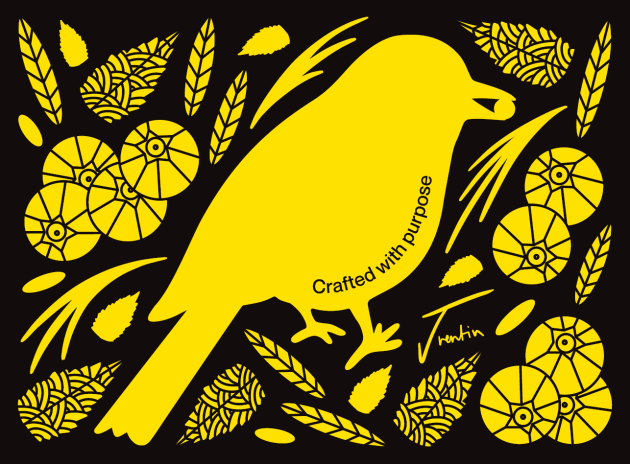 The artwork for Kakadu Kitchen X OzHarvest &lsquo;Conscious Drink&rsquo; was created by artist Trentin Ramussen.