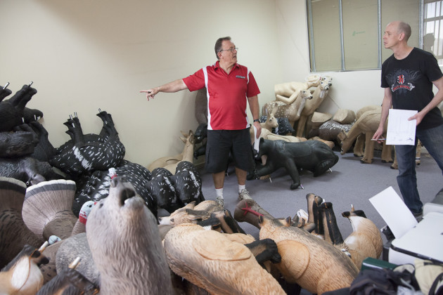 Target Animal Stocktake - Animals are received at Benson Archery, Granville. &copy; Lyndal Irons.