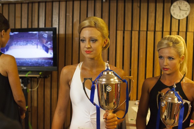 &copy; Lyndal Irons. Winners of their sections, in Open Senior National Finals at the Opera House, being briefed for the Parade of Champions at the end of the night.