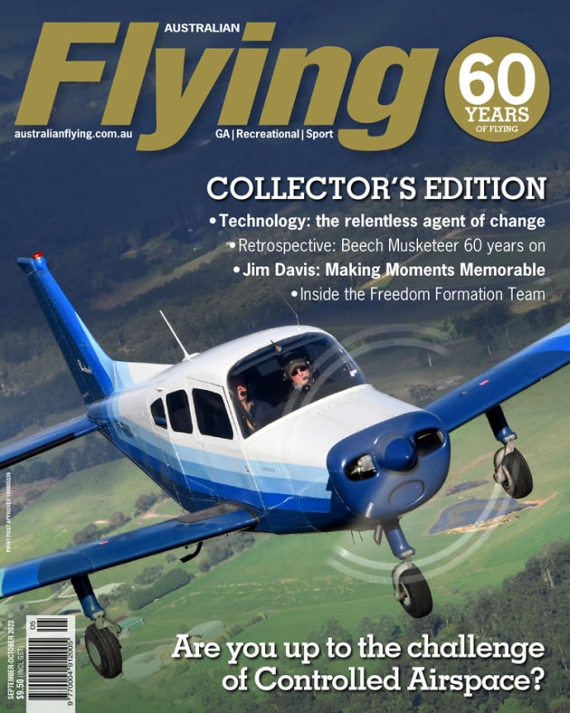 Australian Flying September-October 2023 is a special collectors edition to celebrate the magazine's 60th anniversary.