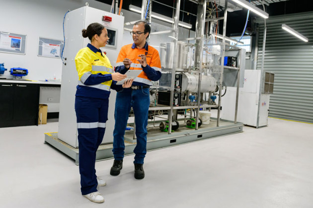 CQUniversity's hydrogen research centre at Gladstone, QLD. (CQUniversity/Ashfaque Chowdhury)